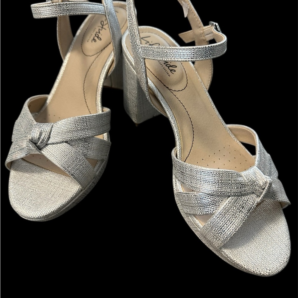 Elegant Silver Sandals by Naturalizer